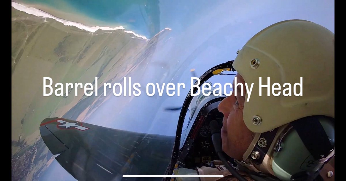 MattTheSpread's tweet photo. Had a fucking amazing Sunday last weekend, belated 50th. I flew in and flew (briefly) a Spitfire Mk VIII. Amazing! 😳😲 https://t.co/KTmcFTTWJ5