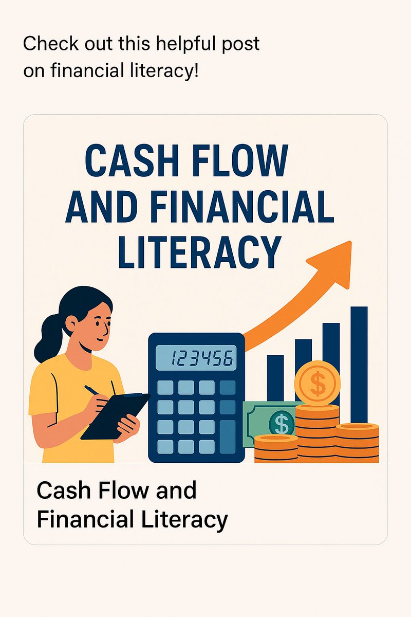 ONEBIT_INC's tweet photo. 💡 Want to get smarter with your money?

Managing cash flow is one of the most important skills for small business owners — and understanding financial literacy is the first step.

Read it here ➡️ https://t.co/jH9h26PzjP

#SmallBusiness #FinancialLiteracy #CashFlow #MoneyTips https://t.co/sgtlhPsSM2