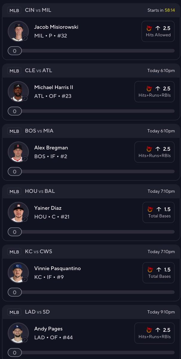 richoffpicks10's tweet photo. Flex Friday Demons 😈💫 (79x)

Going for it all today! Good luck if tailing!

https://t.co/NrvvzC8B1A

#MLB #Prizepicks #GamblingX https://t.co/m5839tnwmk