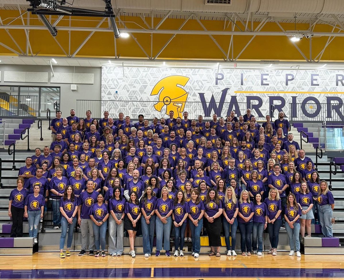 Super excited for the 25-26 school year!!! Go Warriors!! 💜💛💜💛 <a href="/PieperHS/">Pieper High School</a>