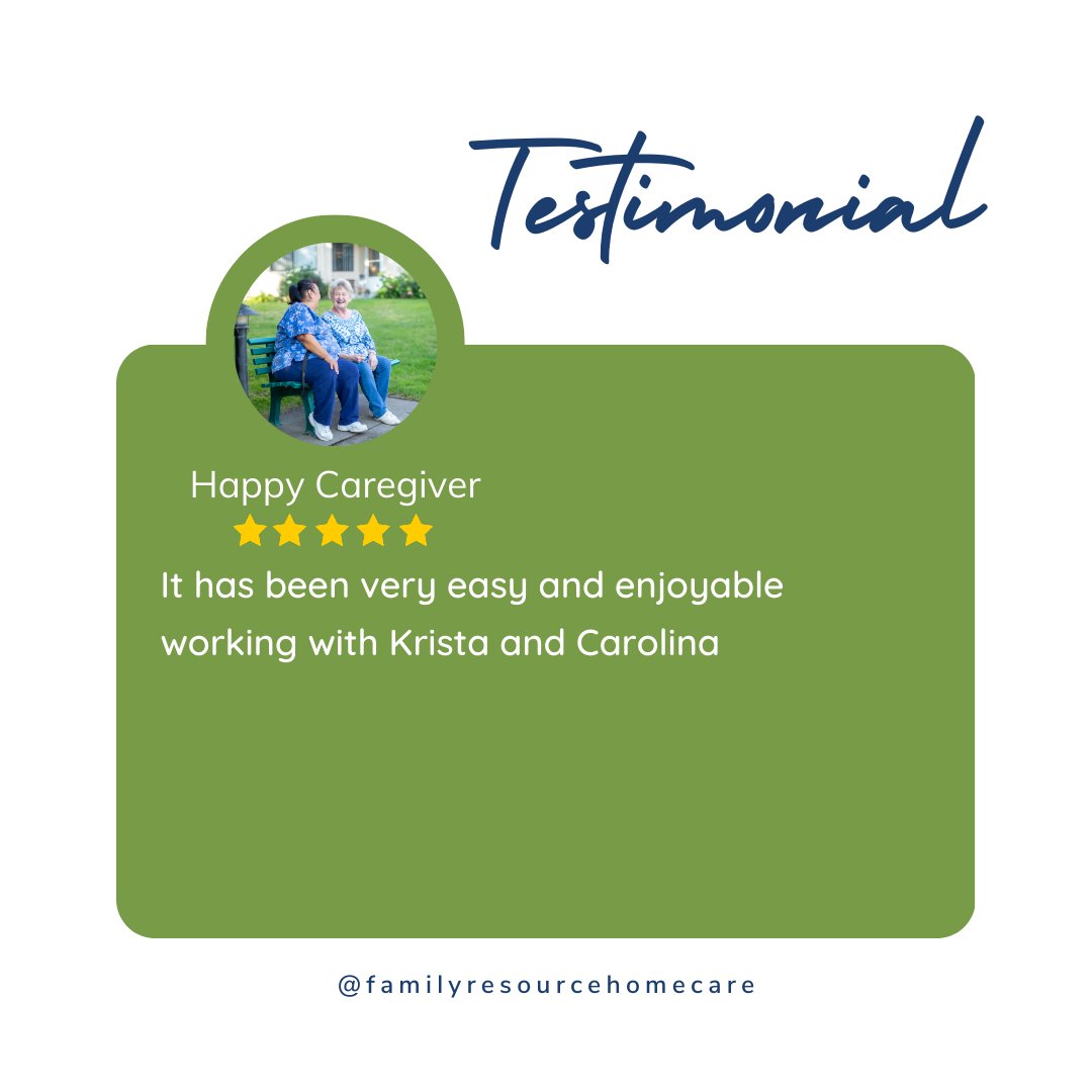 FRHomecare's tweet image. 💌 We’re honored by the kind words our caregivers share about their work and our company culture.

#CaregiverRecognition #TeamFRHC #CareWithPurpose #HomeCareCareers #FamilyResourceHomeCare