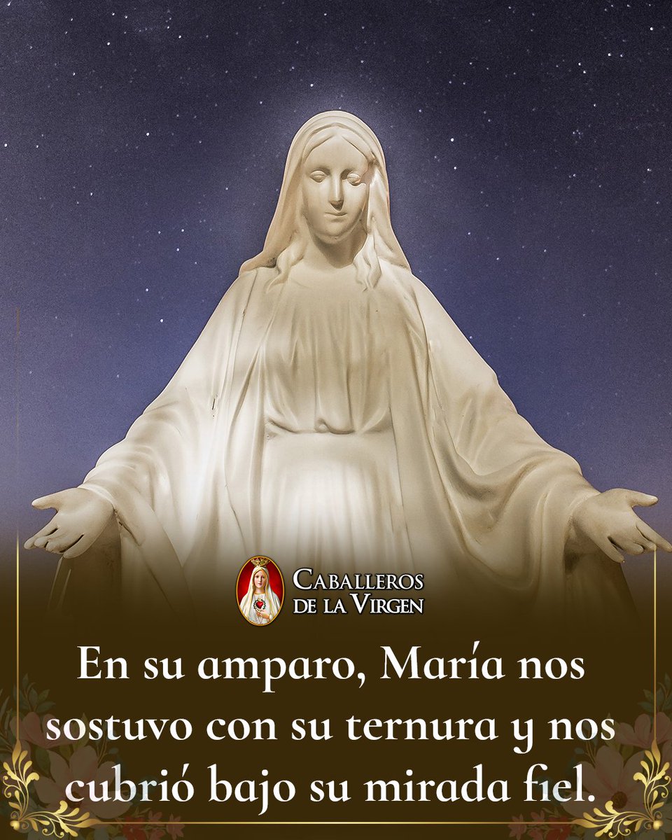 En Su Amparo, María nos sostuvo con su ternura y nos cubrió bajo su mirada fiel. Cada instante a su lado nos fortalece, cada oración nos guía y nos llena de esperanza, y su amor maternal nos envuelve, recordándonos que nunca estamos solos en nuestro caminar diario.