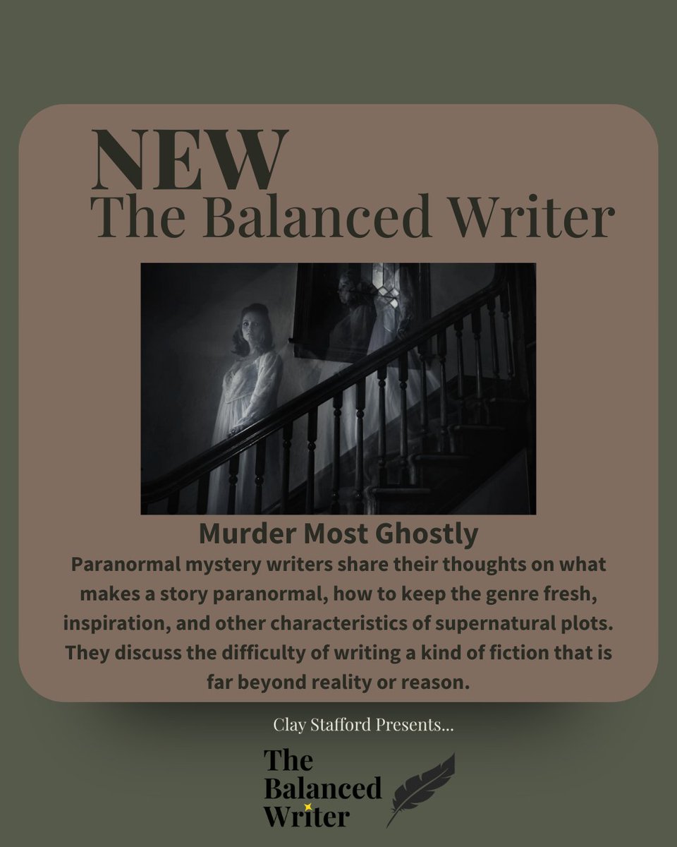 UniversityKN_'s tweet photo. 👻 NEW from The Balanced Writer! 👻
 Murder Most Ghostly — Paranormal mystery writers reveal what makes a story truly otherworldly, how to keep the genre fresh, and the challenges of writing beyond reality.
🔗 https://t.co/QEug4957gF https://t.co/tAmLTR5tdg