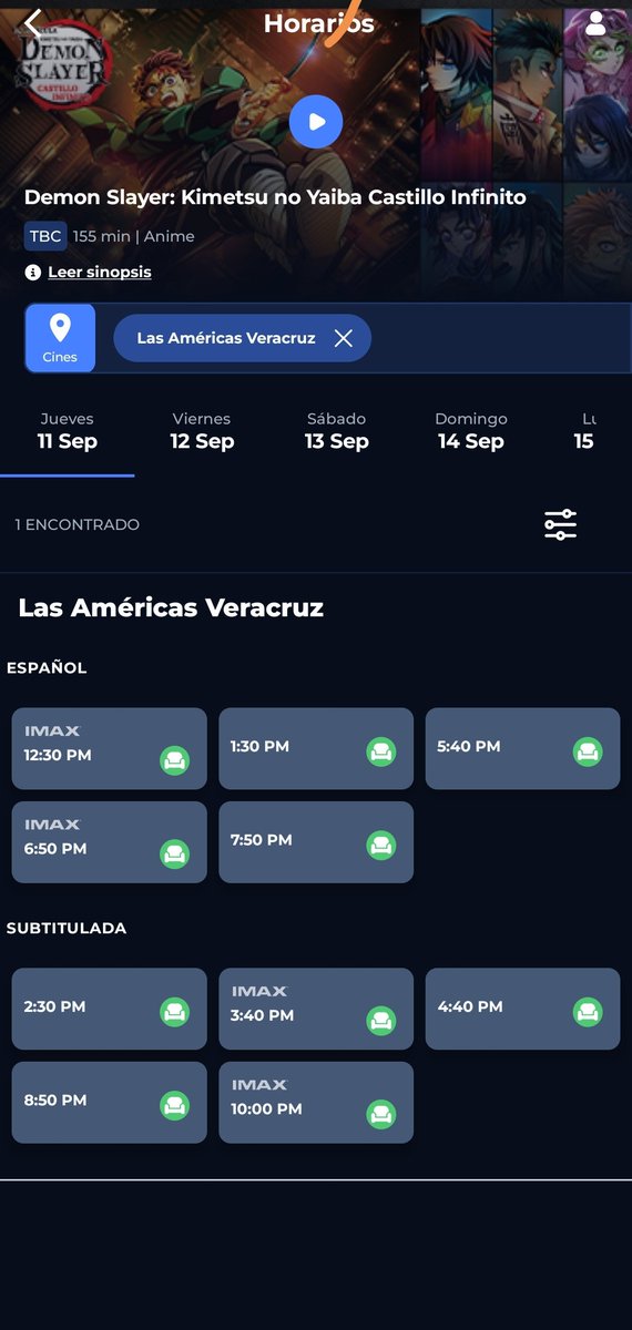MiguelR74641295's tweet photo. @Cinepolis su función de las 2:30pm en plaza Américas Veracruz venía con la leyenda de IMAX, me hicieron el cobro de la función a $125 cada boleto, y ahora me aparece la misma función pero sala normal ya que la función IMAX es 3:40pm 
Que pasó ahí https://t.co/oOvlGzovwM