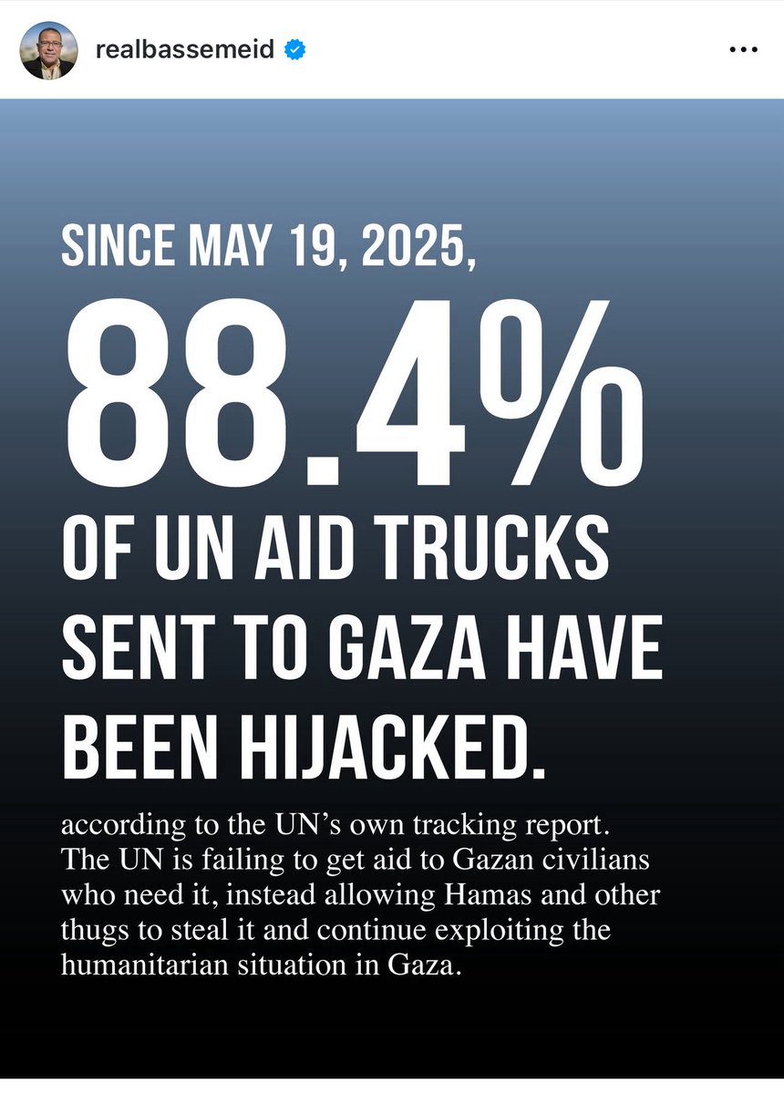 Près de 90% des camions humanitaires sont détournés et volés à Gaza.  C’est un Palestinien qui le dit et accuse le Hamas et l’ONU 😉 la vérité n’intéresse pas les idiots utiles qui sont devenus les pires ennemis de ceux qu’ils prétendent défendre …