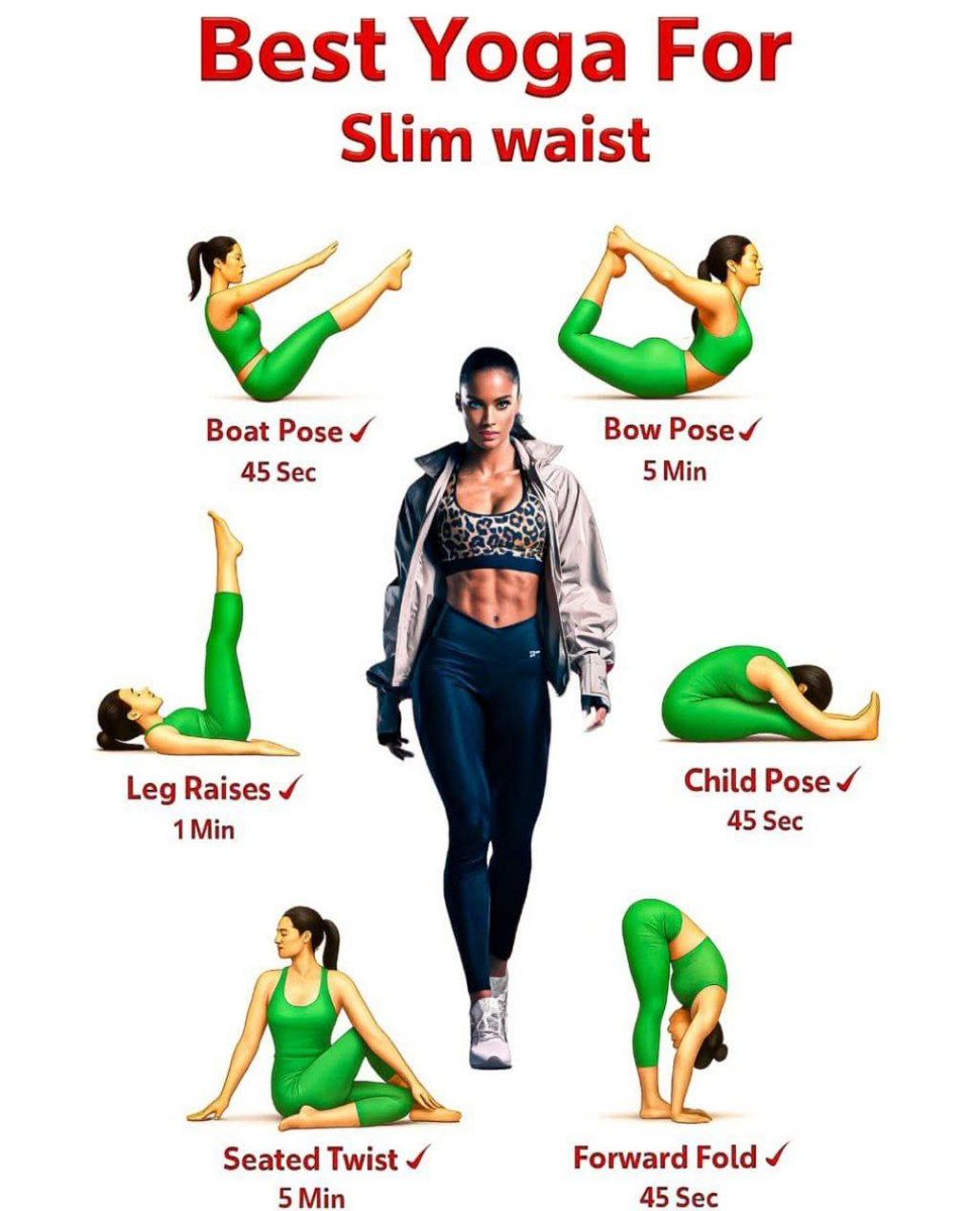 Best Yoga For A Slim Waist🧘🏻‍♂️✨️