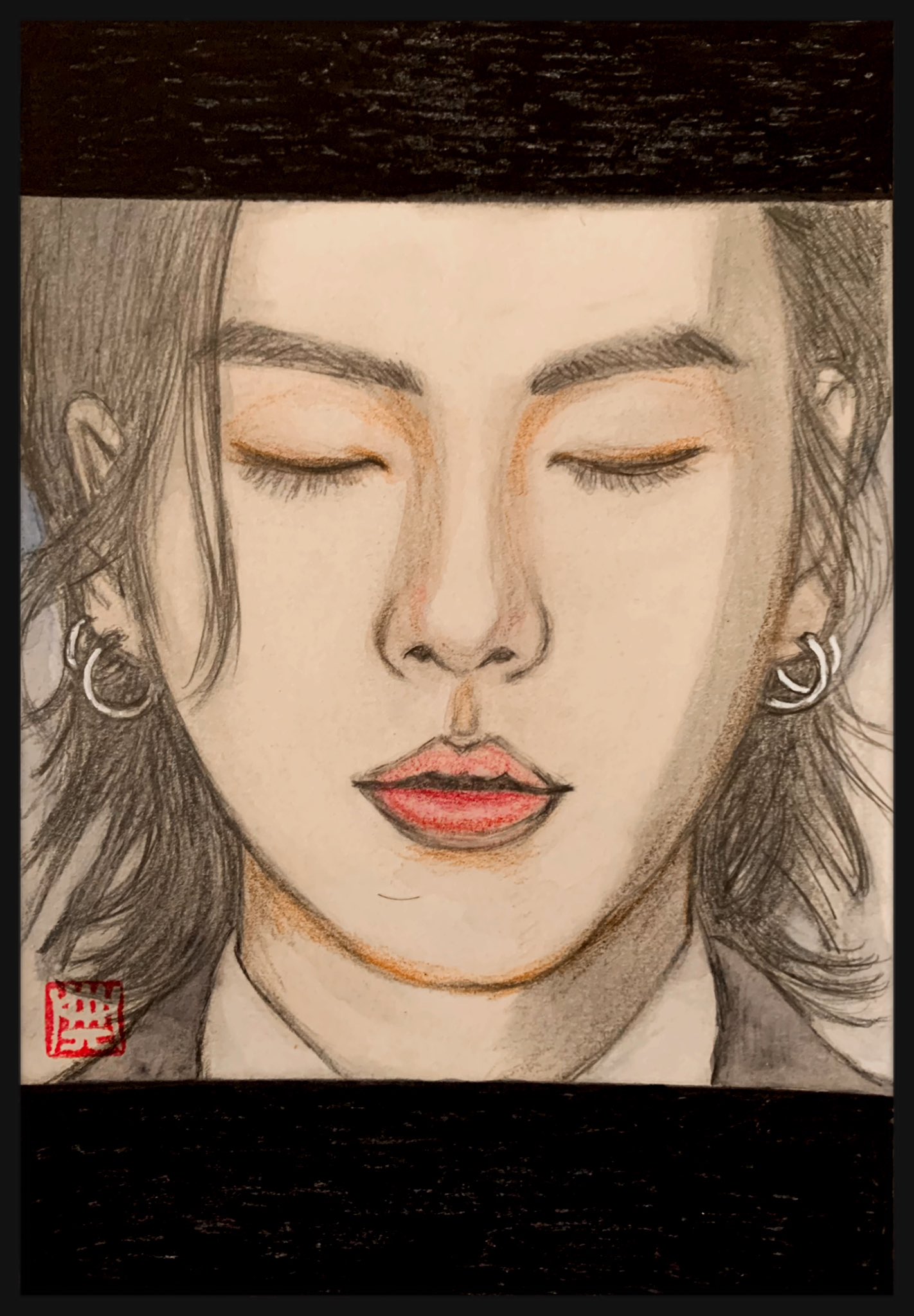 水彩画 人の顔 シルエット288✖️379㍉太子サイズ 水彩画 人の顔 シルエット288✖️379㍉太子サイズ 水彩画 人の顔