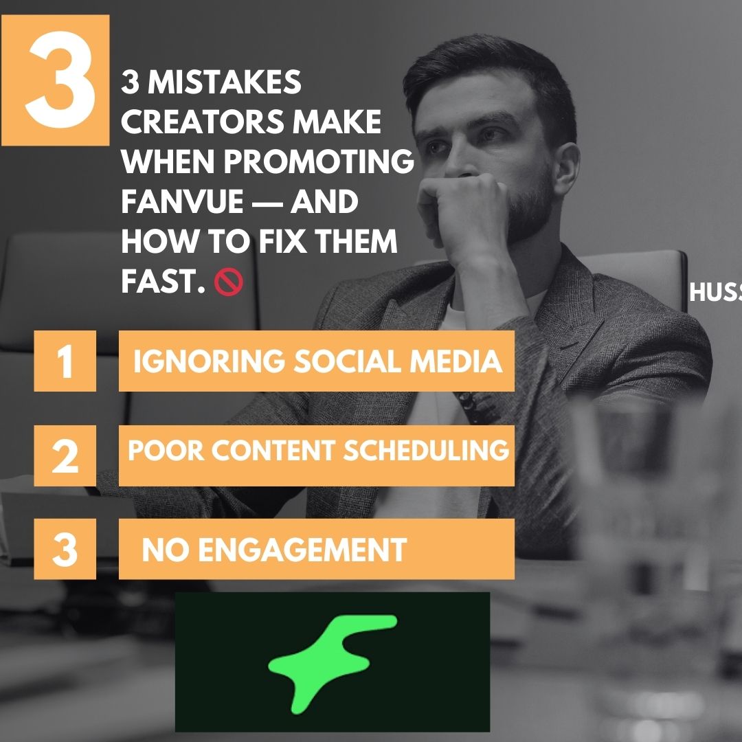 hussainsales01's tweet image. 3 mistakes creators make when promoting OnlyFans — and how to fix them fast. 🚫

1. Ignoring social media
2. Poor content scheduling
3. No engagement

Avoid these to grow your page!

#OnlyFansHelp #FanvueGrowth