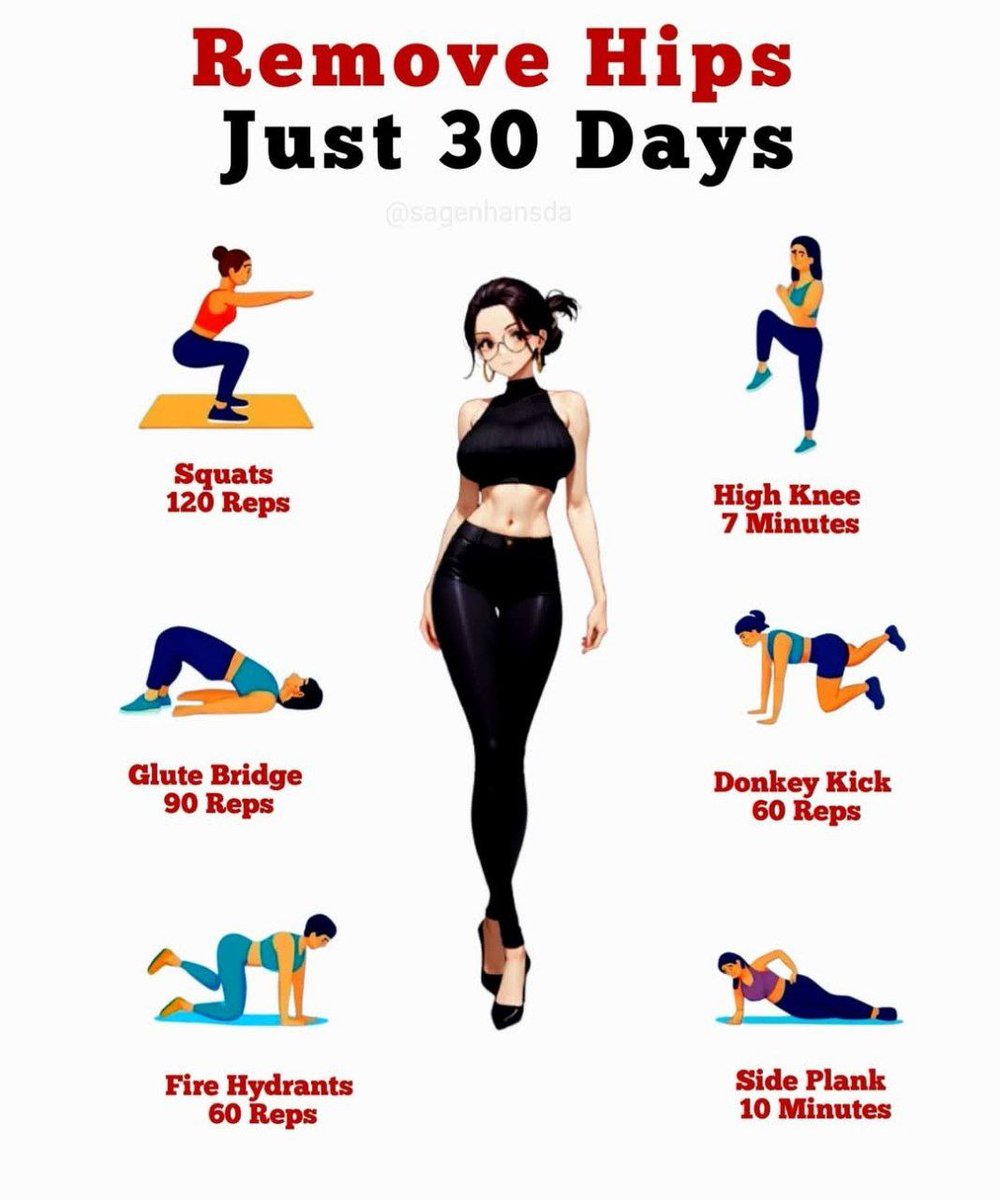 Remove Hip Fats Just In A Month💯✨️