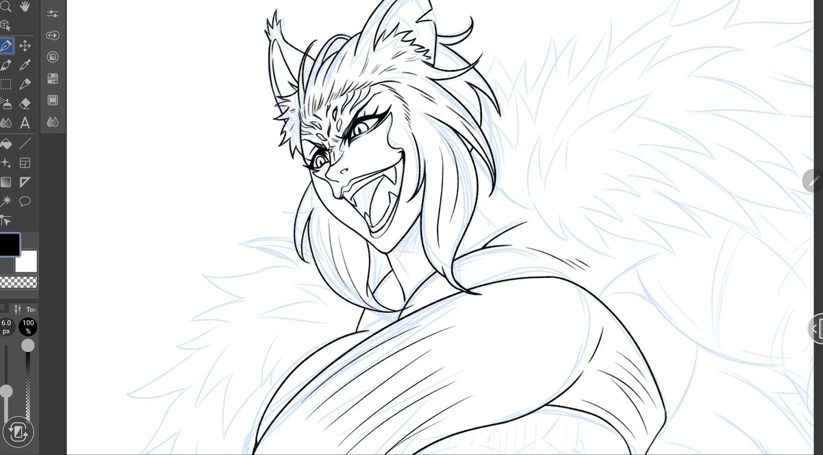 Wip of my tigerwoman.
Does anyone have a good name for her?