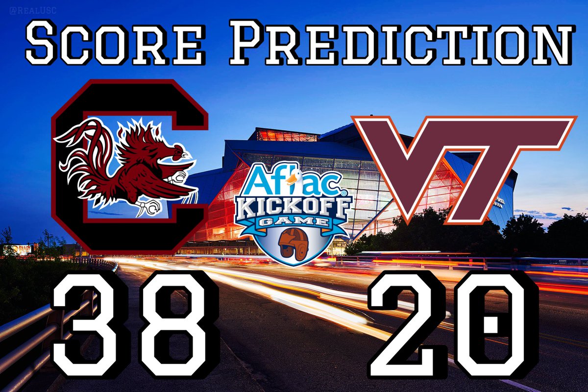 RealUSC's tweet image. Who y’all got ? 🤙 #SouthCarolina #Gamecocks #VirginiaTech #Hokies
