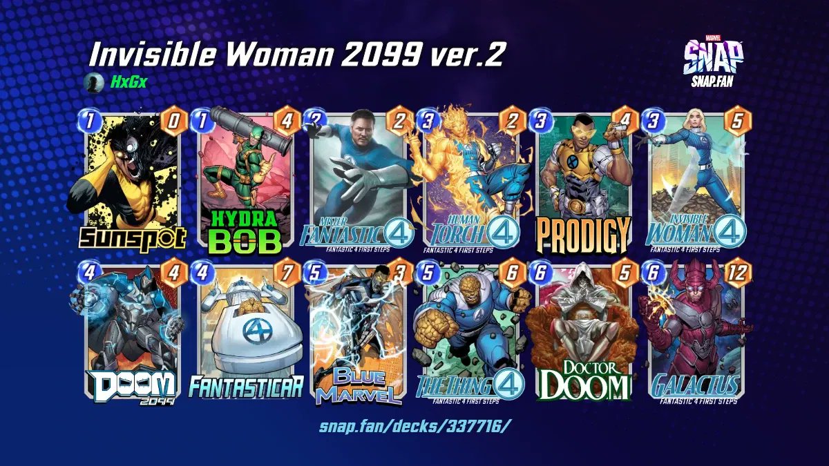 Second infinite ticket of the season. 🎟️

I got it while doing my Galactus FS weekend missions

I thought I was going to face a lot of Ghosts, but that wasn't the case. 🤷🏽‍♂️

Anyway, this deck isn't 100% dependent on EoT ability, so you can go with the Doom 2099 route.

#MarvelSnap