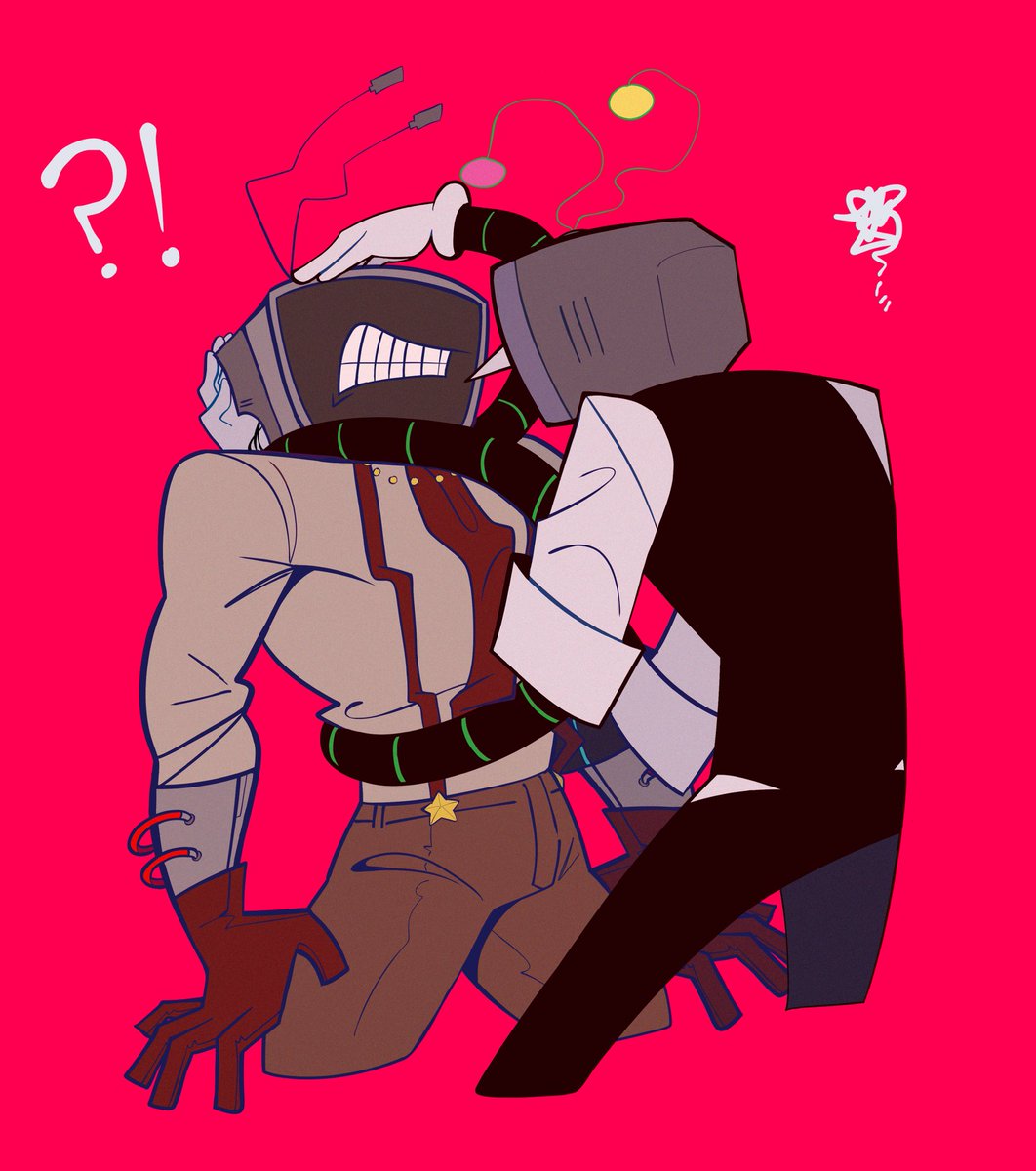 Unboxed!Tenna: <a href="/fconvicted/">fconvicted</a> 
I’ve been wanting to draw this ever since I saw yer Tenna but I’m shy and afraid !!!
.
Mine’s a little jealous of how BrandNew he is
#tennaDeltaruneAu #SwapFatesAu 
#EBALLZS