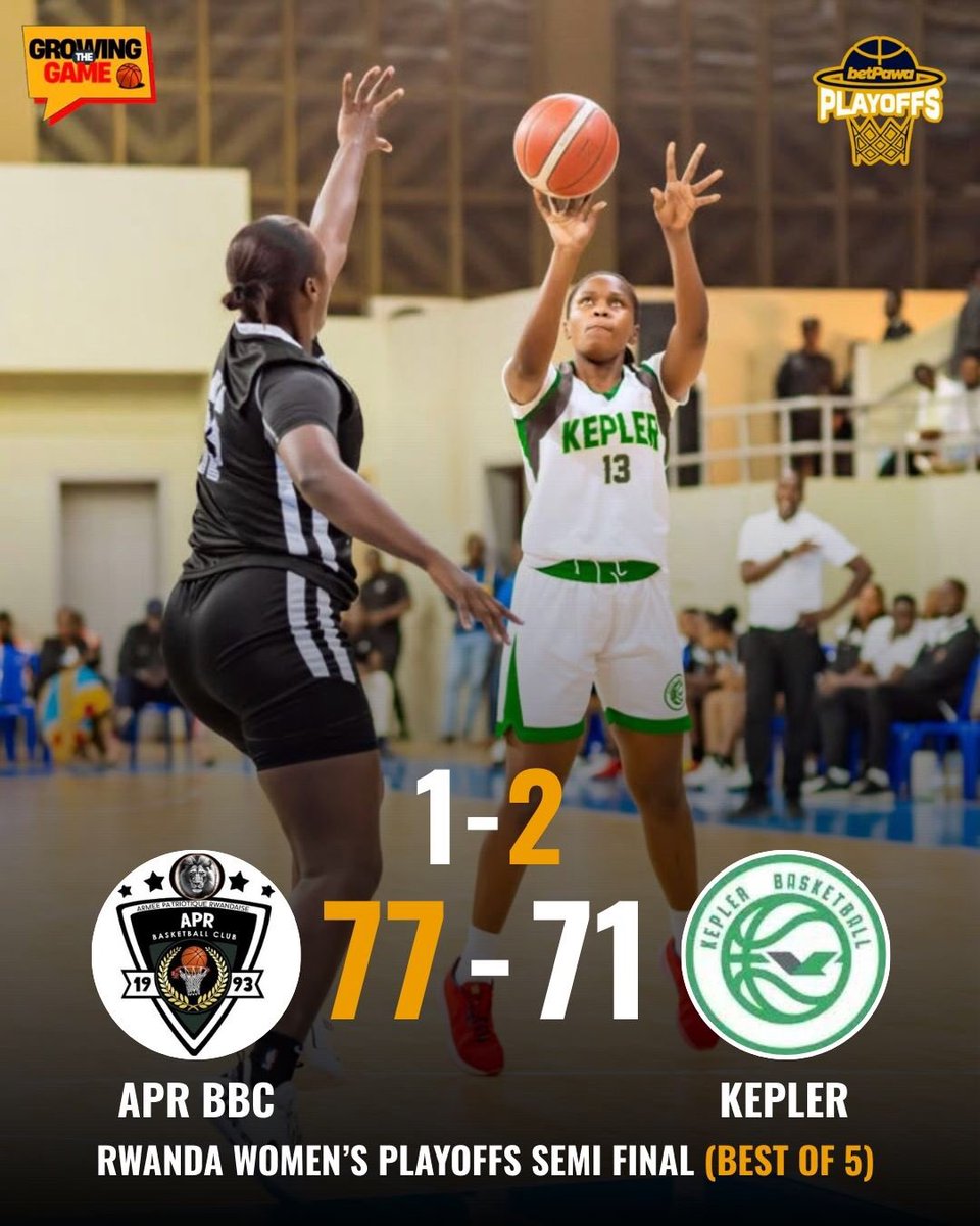Two pivotal results emerged from Game 3: REG Ladies triumphed over The Hoops Rwanda to reach the finals, while APR Ladies rallied past Kepler to trail 2-1, pushing their series to a fourth game.