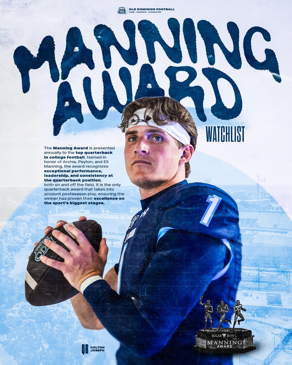 Manning Award Watchlist 
🎯 <a href="/_ColtonJoseph1/">Colton Joseph</a> 

🔗: bit.ly/4oItuCg

#ReignOn | #BeTheReason