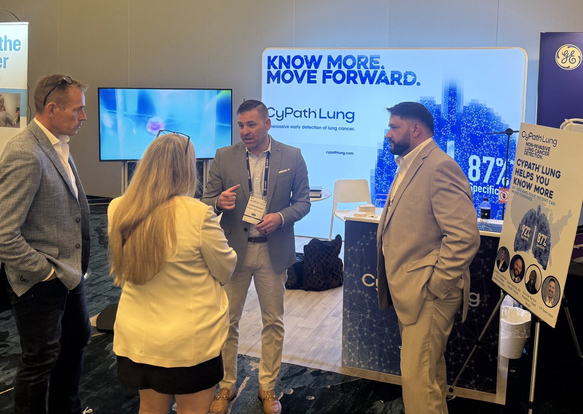 Wrapped up #AABIP2025 sharing how CyPath® Lung helps detect lung cancer early, when treatment is most effective.
Grateful for the conversations, collaborations &amp; commitment to advancing lung health.
#LungCancer #EarlyDetection #CyPathLung #PatientCare