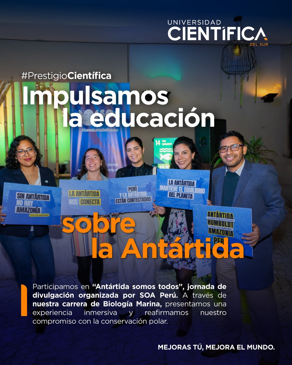 Junto a nuestros docentes, estudiantes y egresados de Biología Marina, llevamos una experiencia inmersiva con lentes de realidad virtual para acercar al público a la Antártida, su biodiversidad y el valioso rol de la investigación peruana en este ecosistema clave para el planeta.