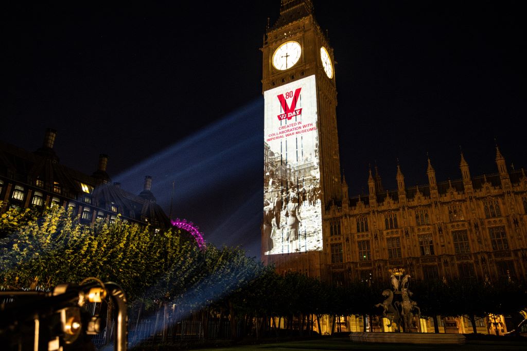 In tribute to all veterans of the Far East, and everyone who served, the Palace of Westminster is illuminated to mark #VJDay80 and 80 years since the end of the Second World War.

We remember your sacrifice. We honour your legacy. We will never forget.