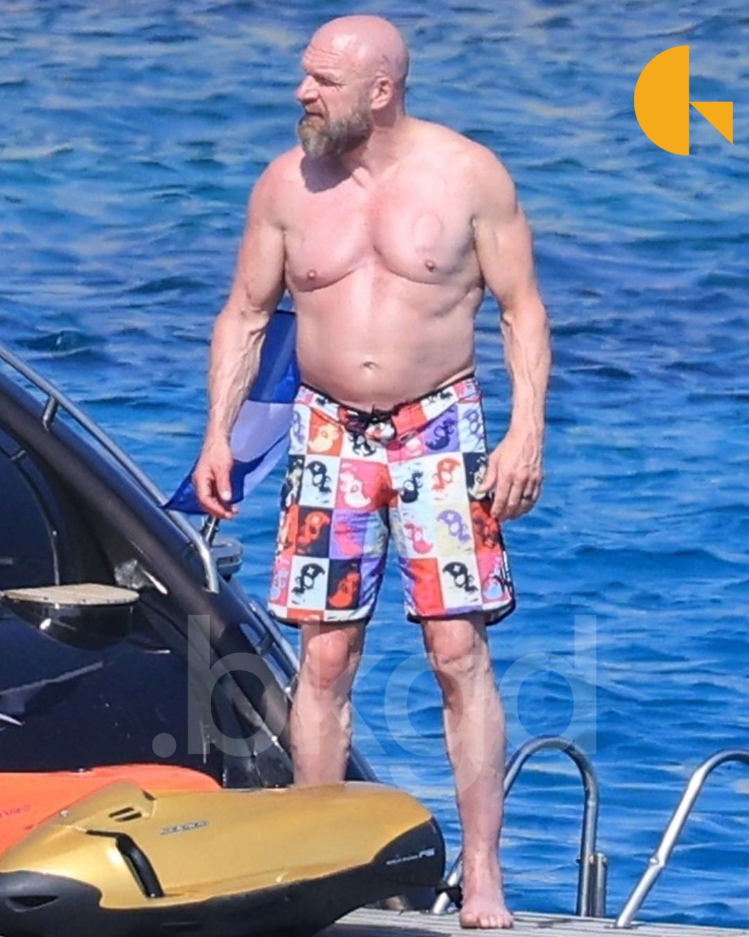 backgridus on X: "#WWE stars Paul Michael Levesque #TripleH and his wife,  $StephanieMcMahon Levesque, were spotted enjoying a relaxing boat trip  around Mykonos Island with their daughters, Aurora Rose and Murphy Claire