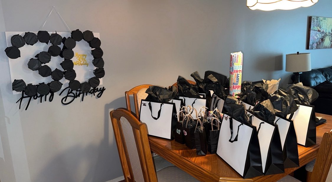 My beautiful girlfriend got me 30 gifts leading up for my 30th birthday woohooo ! 🥳🥳🥳 🤍🤍🤍