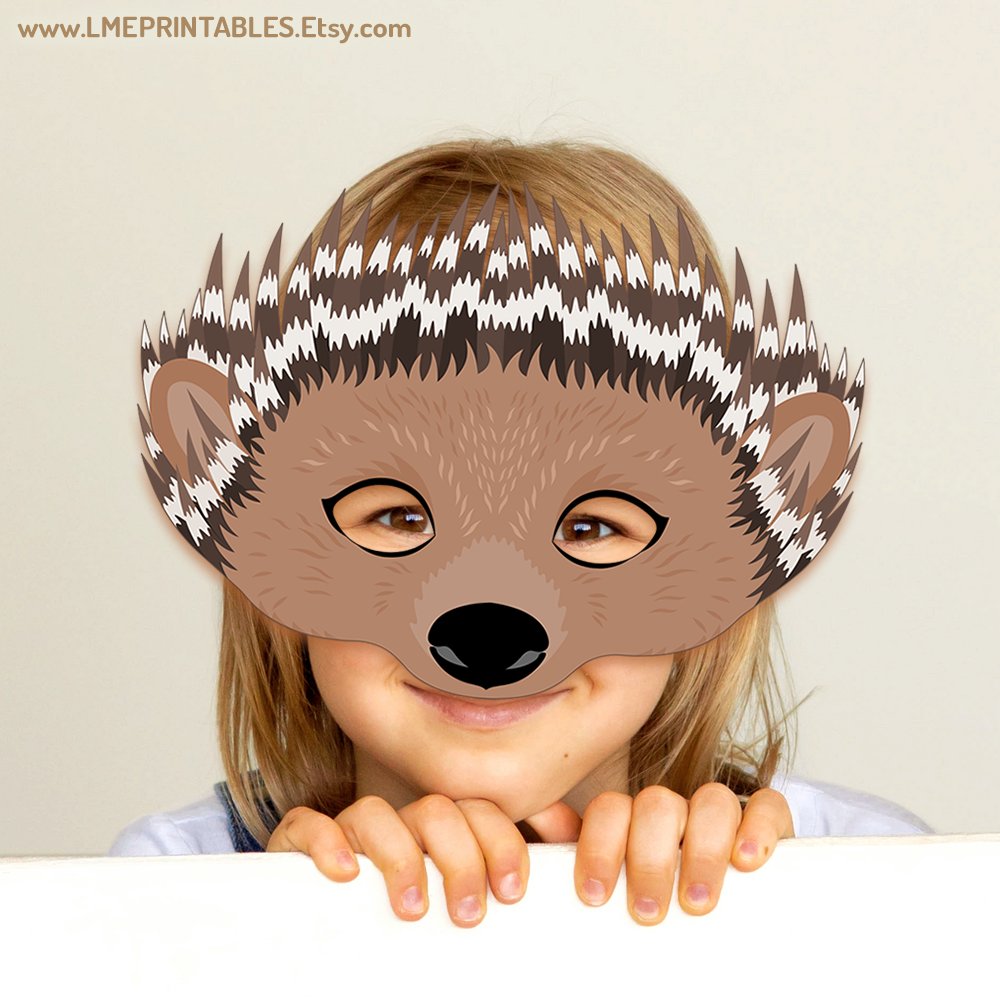 lmeprintables's tweet photo. Crested Porcupine Mask Printable Costume Hedgehog Ash Paper Animal Sewer Hamster Party Sing Punk Rodent Otter Halloween Carnival Kid Adult https://t.co/CkXYvUNHH4 via @Etsy #crestedporcupinemask #hedgehogmask #ottermask #forestanimalmasks #halloweenmasks #masksforkids #diymasks https://t.co/DGr999r3Mq