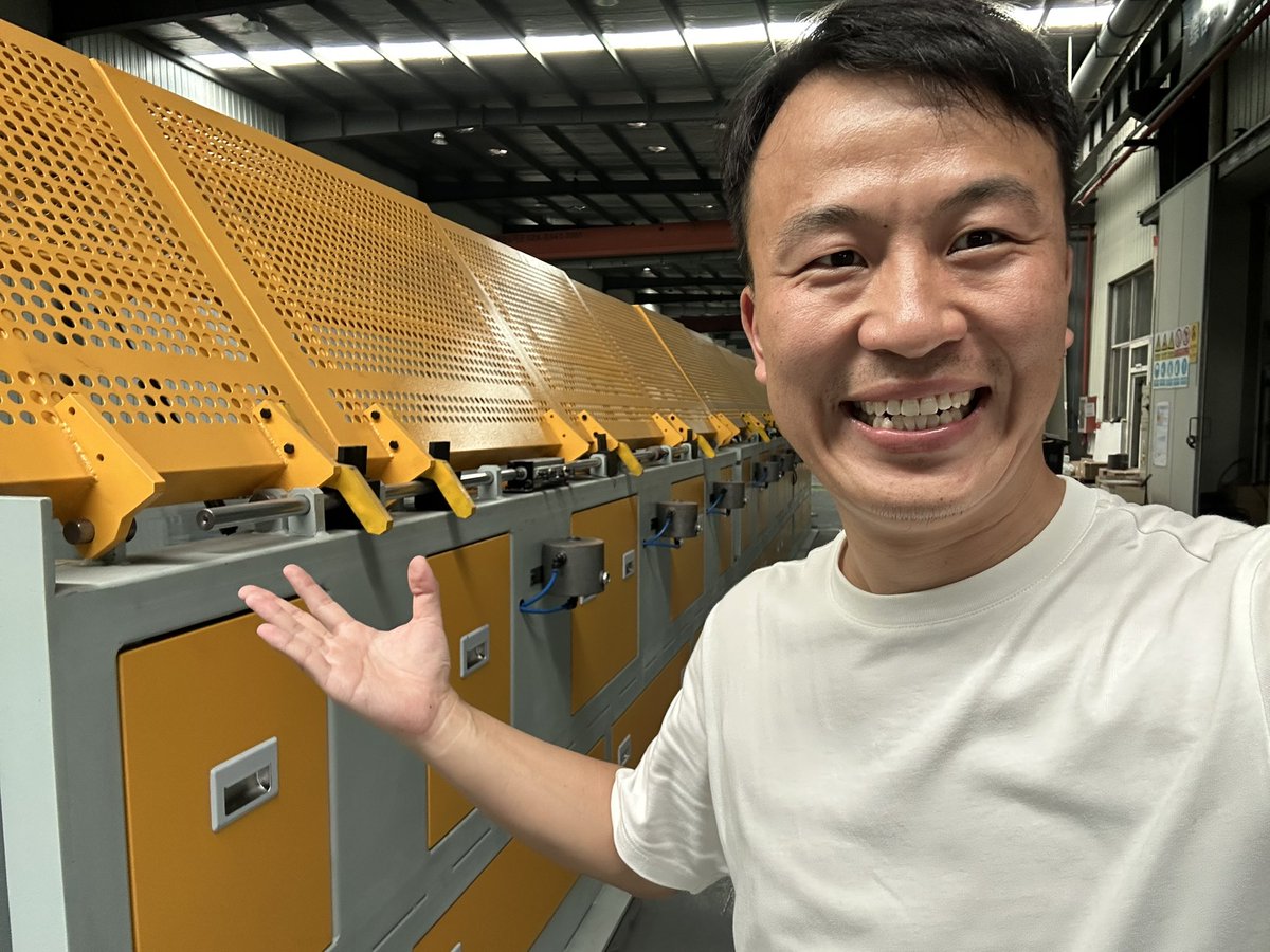 frankdrawm's tweet image. frank sang, thanks friend Pay attention to me. #wiredrawingmachine #wiredrawing