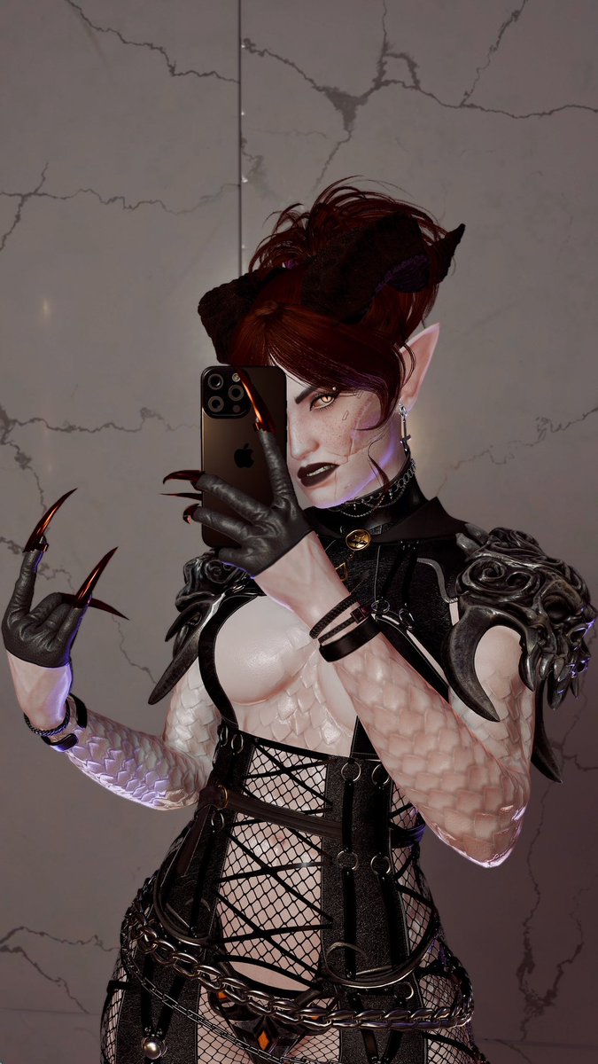 This “selfie” thing you humans love so much perplexes me - Vithyra circa 2077.

Game: Cyberpunk 2077

#WIGVP #VirtualPhotography #ThePhotoMode #VGPNetwork #Cyberpunk2077PhotoMode #TheCapturedCollective #VPWorld #VPCONTEXT