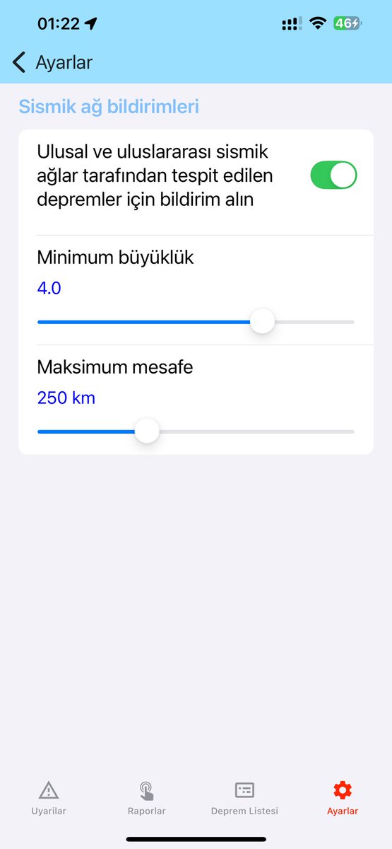 Deprem ağı artık uyarı vermiyor neden ? 4 ve üzeri ayarladım. Uygulamayla ilgili sıkıntı yaşayan var mı? #depremagıuygulaması #deprem