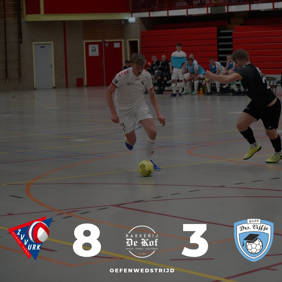 ✅️ Oefenwinst tegen Drs. Vijfje.

⚽️ Doelpuntenmakers: Klaas Jelle Romkes (3x), Jelbert Loosman (2x), Jonathan Kater (2x) en Chawfung Cheung.