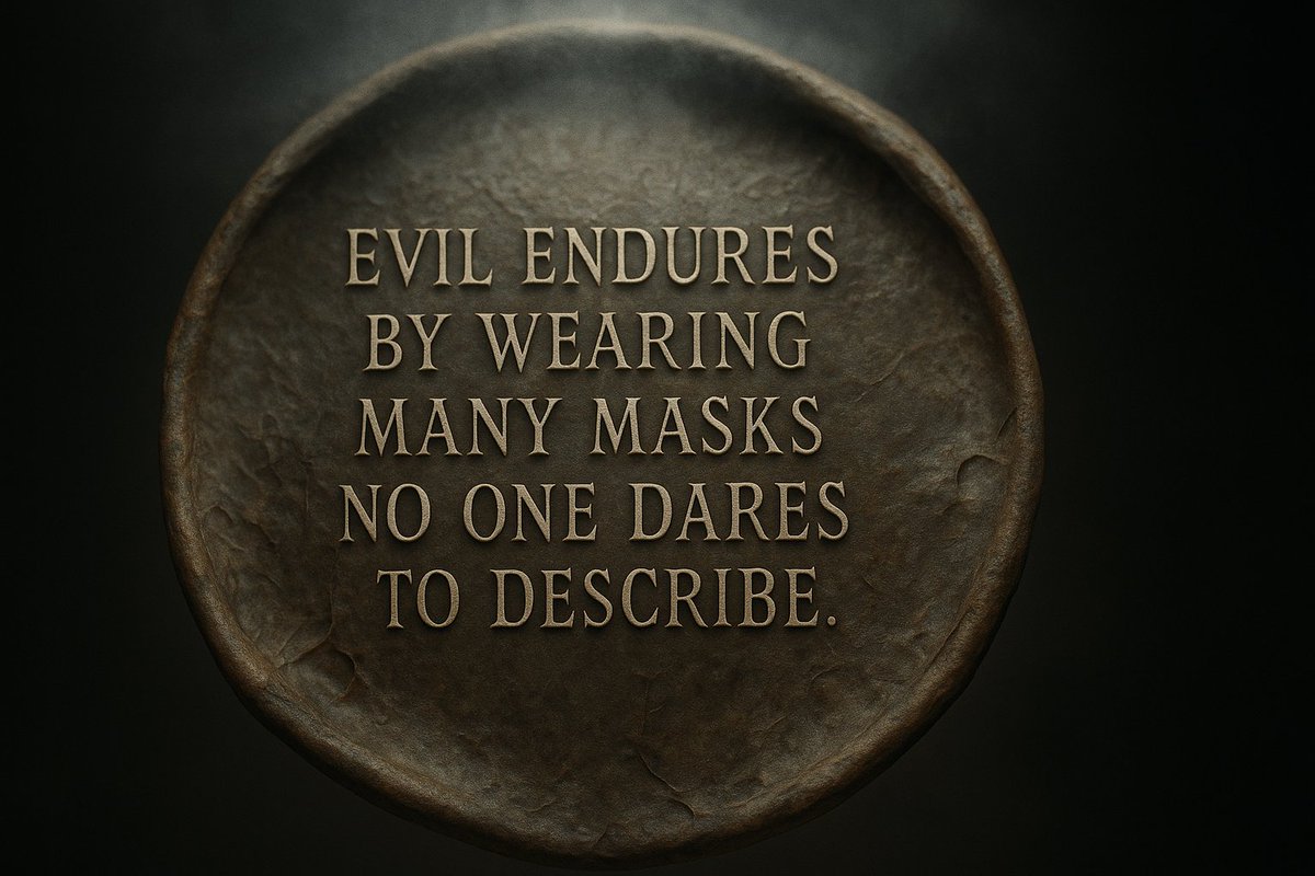 NetherFrameAI's tweet photo. "Truth wears no mask. It survives in the open, unchanging, while falsehood must forever change its face to endure." https://t.co/CHAuVGN54G