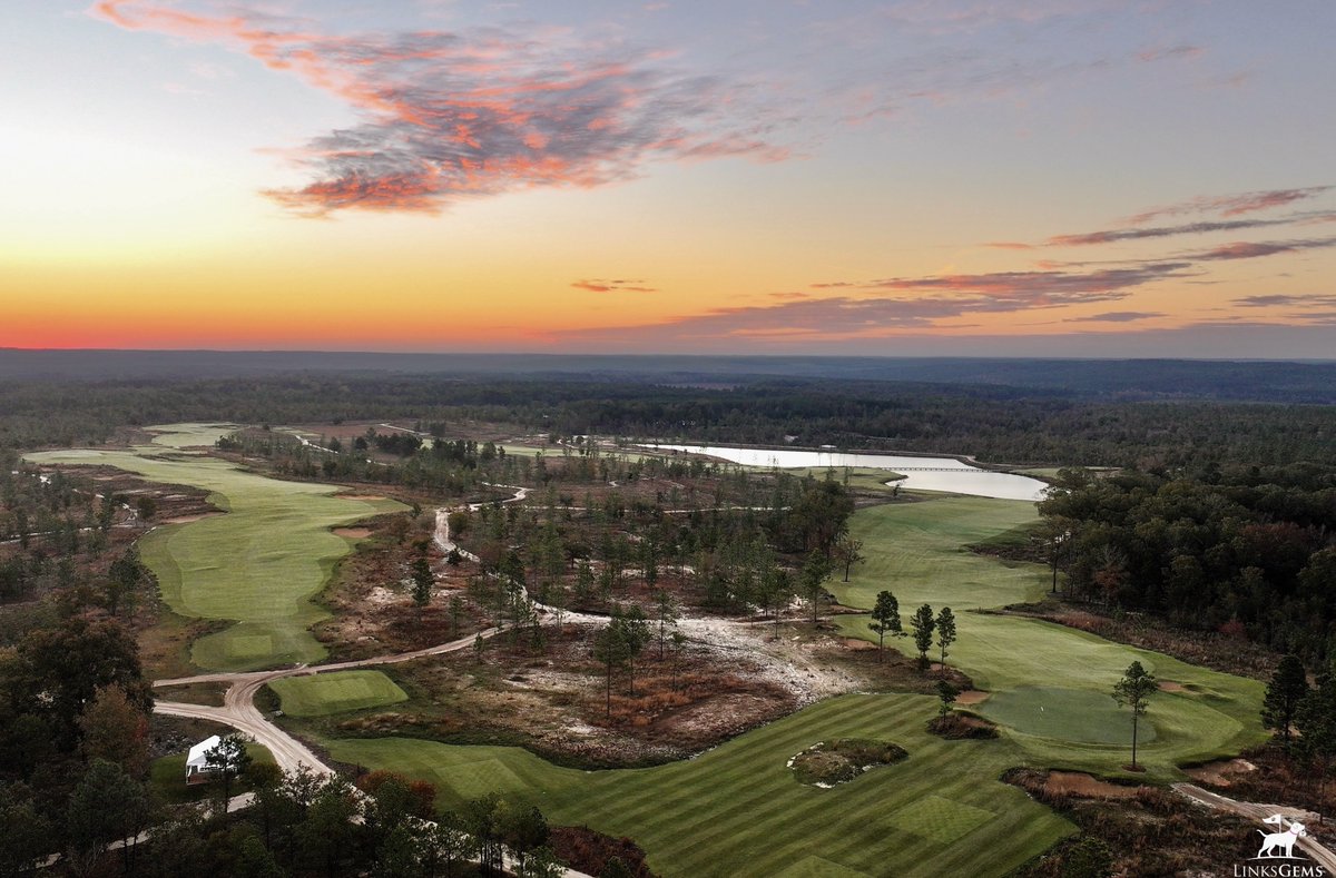 LinksGems's tweet photo. The East Course at Fall Line, representing OCM Golf’s debut original design in the U.S., was inspired by the iconic courses of the London heathlands and their pioneering golf architects—Harry Colt, Tom Simpson, Willie Park Jr., and Herbert Fowler.

Let me just say: I adore heathland golf. Always have. Sunningdale, St. George’s Hill, Swinley Forest and the like simply speak to me. While I was playing the East Course at Fall Line, my mind kept flashing to the many things I love about those English greats.

OCM has somehow, as they did with the Melbourne sandbelt via the West Course, brought the look and feel of the London heath to a forest in the middle of Georgia.

I cannot recall ever playing at a golf club with two full-size courses that are so different and yet of the same outstanding design quality. At most world-class 36-hole clubs, there are usually only small differences in look and play between the courses, and one quickly becomes established as the “A” course, while the other is relegated to the secondary “B” spot. That will never happen here.

The last photo in this set (bottom right) shows the 18th holes of both the East and West arriving home together, their greens side by side providing a great visual of lthe difference between the sandbelt West (left) and the heathland East (right).

Note the differences in the bunker shapes and edges, the green designs, the movement of the ground, the areas immediately off the fairway, and the surrounding vegetation—even the turf for each course is a different type of venue-appropriate turfgrass.

OCM and all involved in this project have created something amazing at Fall Line. To not only debut in the U.S. with a course that can rightfully be compared to some of the world’s finest and most beloved in England, but to follow it up, in just a year, with a dazzling rendition of a course reminiscent of the best of the Melbourne sandbelt, is an almost unbelievable architectural accomplishment. 

I’d heard whispers about what OCM built here, but I was skeptical. Frankly, I needed to see it to believe it. Well, I did. And I now I do. And if you love great golf course architecture, I hope one day you can see it too.

Bravo, OCM. I can’t wait to see what’s next.