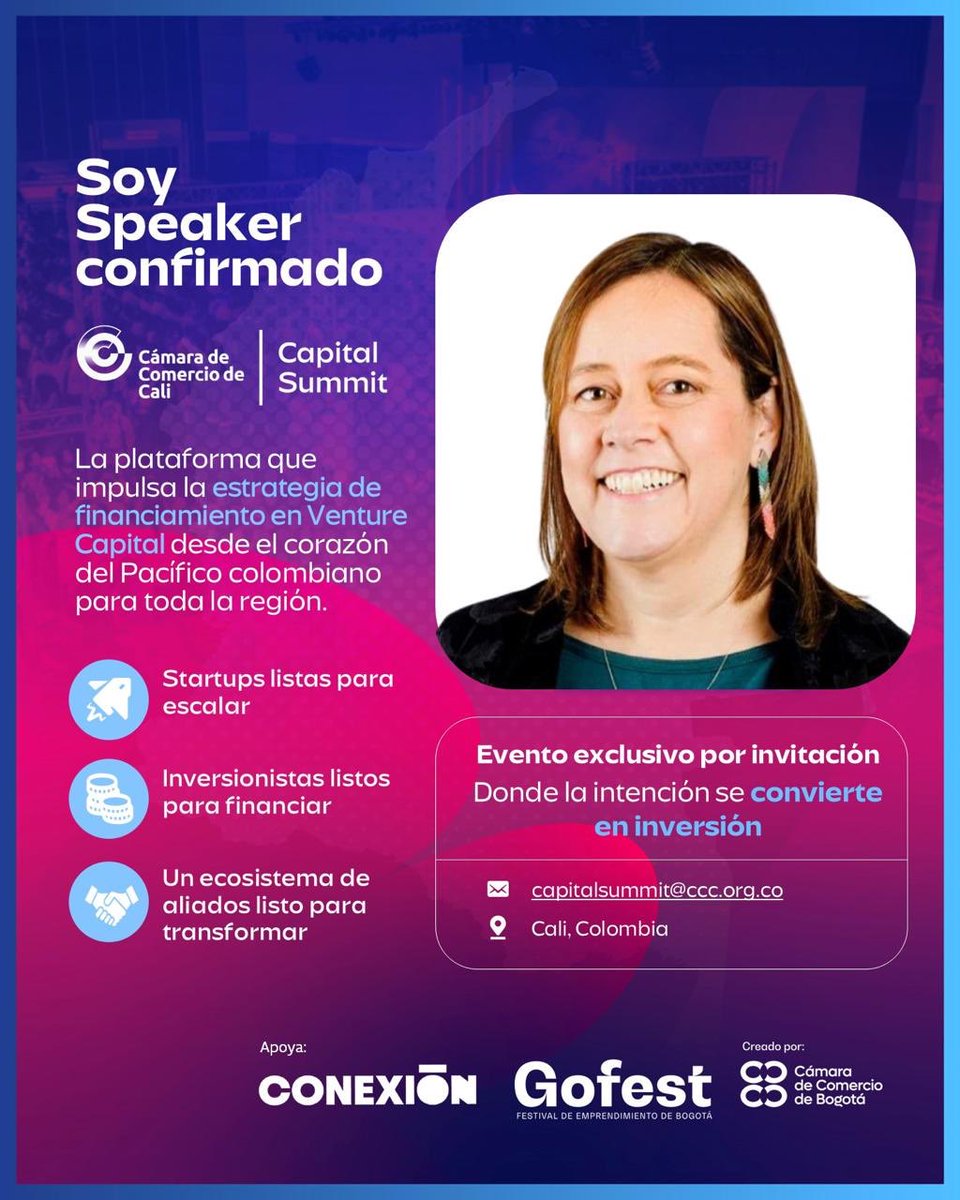 Este fin de semana en #Cali para participar en el #CapitalSummit organizado por la Camara Comercio de Cali.