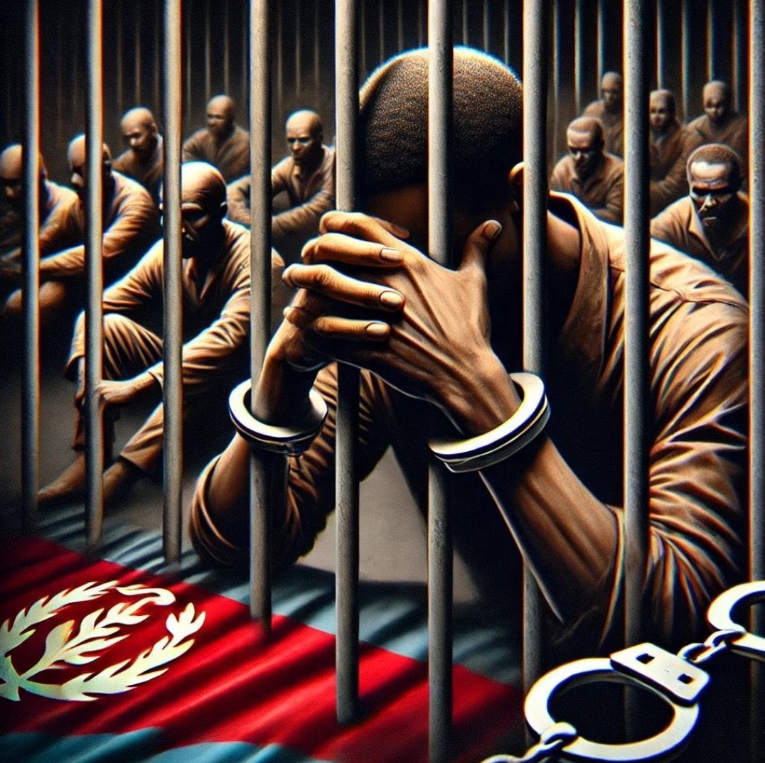 Girmay Hailemariam (@girmayhail47267) on Twitter photo Prisons et torture :
Plus de 300 prisons officielles et clandestines.
Les détenus n’ont souvent aucun procès.
Les familles ignorent où sont leurs proches. #BlueRevolution
#BlueRevolution
#TransnationalRepression #Eritrea #NoMorePFDJTerror🙅🏾♀️
#JusticeNow
<a href="/UN/">United Nations</a> <a href="/IS_HumanRights/">International Society for Human Rights</a> Prisons et torture :
Plus de 300 prisons officielles et clandestines.
Les détenus n’ont souvent aucun procès.
Les familles ignorent où sont leurs proches. #BlueRevolution
#BlueRevolution
#TransnationalRepression #Eritrea #NoMorePFDJTerror🙅🏾♀️
#JusticeNow
<a href="/UN/">United Nations</a> <a href="/IS_HumanRights/">International Society for Human Rights</a>