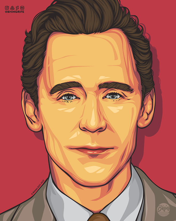RifeBhing's tweet photo. Tom Hiddleston Fanart

#TomHiddleston #fanart #illustration #vectorart #portrait #artwork https://t.co/lTGovY6S8Y