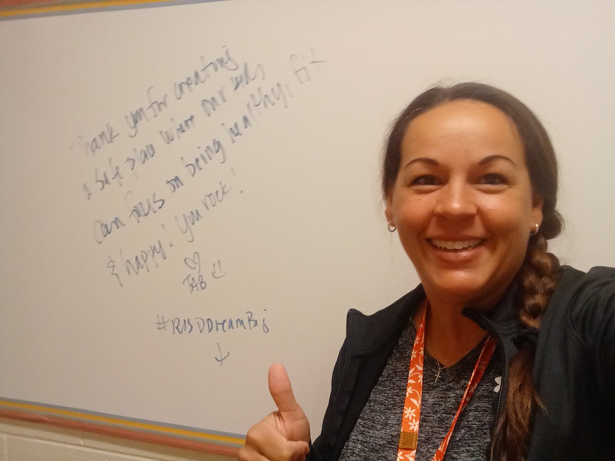 It was a great first week of P.E. at Forestridge! Students learned procedures and we practiced SAFE, RESPECTFUL, and RESPONSIBLE movement. I also got an encouraging message and a surprise from our awesome Superintendent! ❤️🙌 <a href="/IamBranum/">Tabitha Branum</a> 
#risdDreamBig #RISDmoves