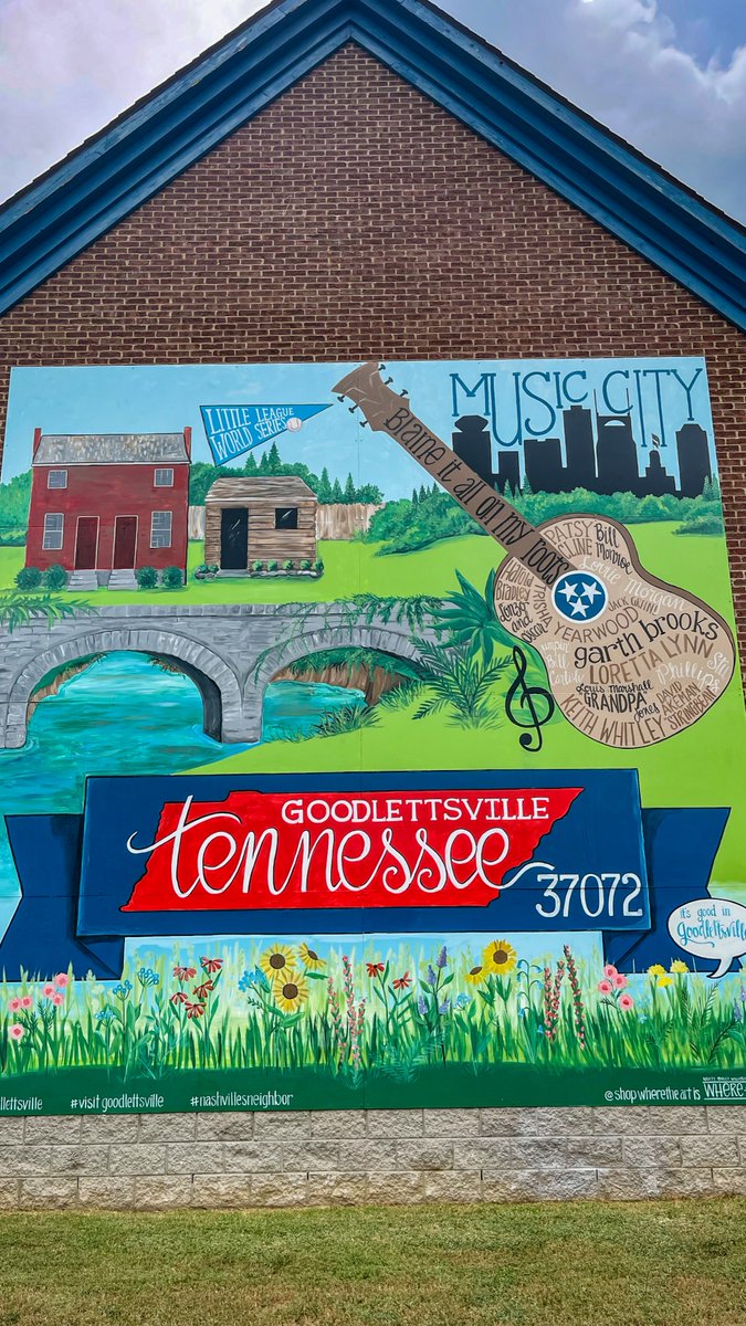 Discover charming local shops, historic sites, murals, and parks in Goodlettsville, TN. Plan your trip: bit.ly/3V3MVaQ