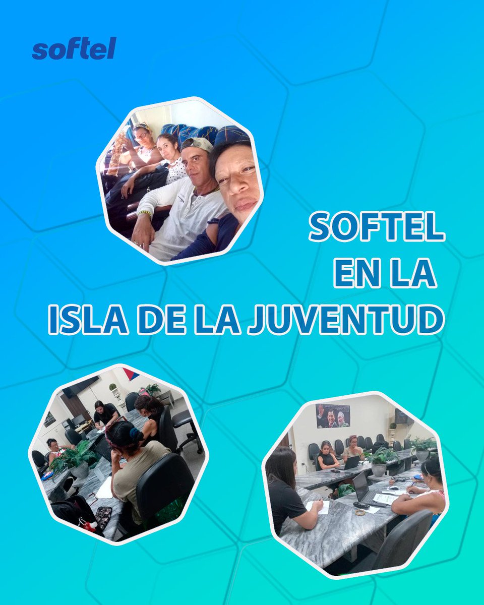 Softelcuba86's tweet photo. #Softel llegó a la Isla de la Juventud ⛴️
Con Galen Clínicas Centralizado, seguimos transformando el sector salud cubano.
Tecnología que empodera. Compromiso que inspira.
#TransformaciónDigital #Cuba #SaludPública #IslaDeLaJuventud #InnovaciónCubana https://t.co/BCWeJus3qr
