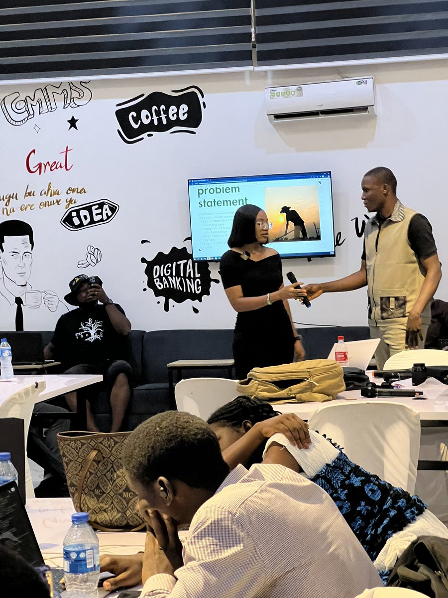 Evidence of me pitching at the just concluded <a href="/Eth_Enugu/">Eth Enugu || 042 & SE Onchain</a> popupcity Hackathon demo day. 

I and my team is presenting a protocol, dao, logistics to the the small farm producer by giving them the power to own and right access to funding and easy delivery to their customers or