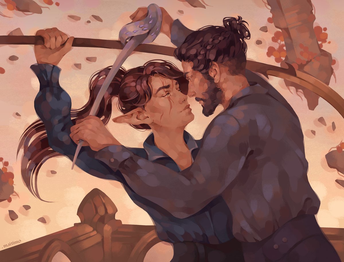 Virineya Thorne and Lucanis. Commission ♥

#Rookanis #LucanisDellamorte #DragonAge #DragonAgeTheVeilguard