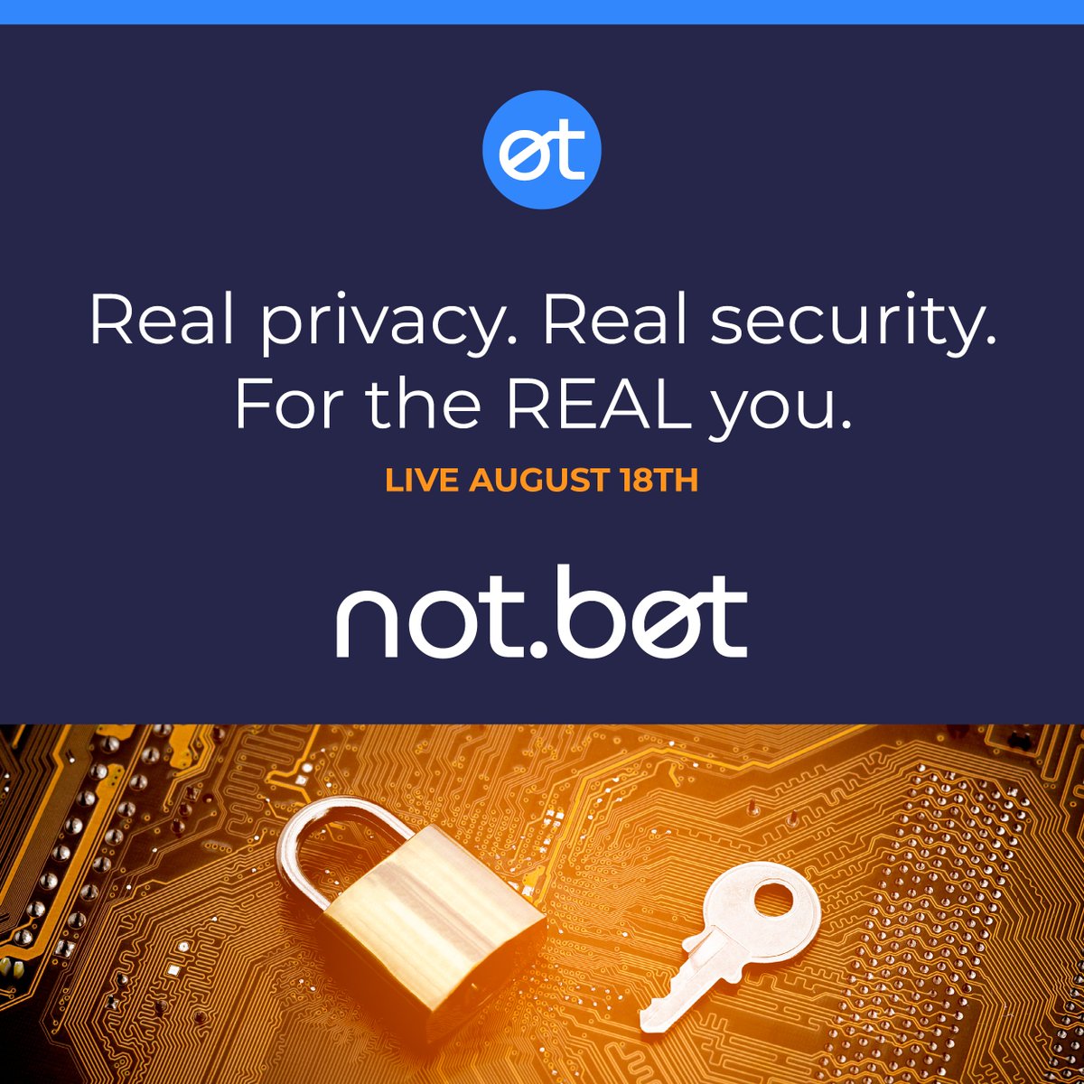 Join us for the launch of not.bot on Monday, August 18th at noon PDT / 3pm EDT!