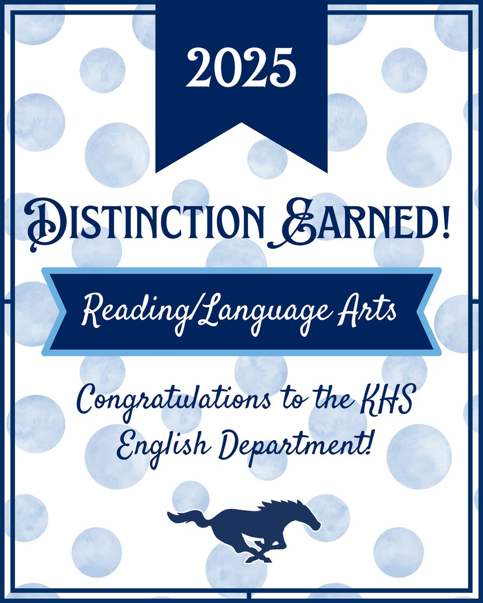 HumbleISD_KHS's tweet photo. 🌟Distinction Earned! 🌟Congratulations, KHS English Department! Today, we surprised them with the news that they earned a 2025 TEA distinction designation for Academic Achievement in Reading/Language Arts! We couldn’t be prouder! 📚🐴💙 @HumbleISD https://t.co/I8tCGBDHTI