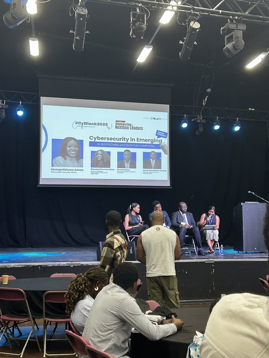 Yesterday’s Cyblack Conference was amazing! Learned so much about cybersecurity &amp; GRC and connected with brilliant minds, including @blessings and <a href="/ireteeh/">Dr Iretioluwa Akerele</a>. 
Feeling inspired to keep growing in GRC and connecting with changemakers! #CyberSecurity #GRC #WomenInTech