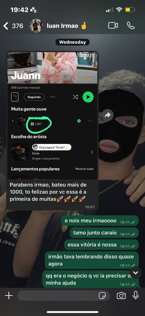 juannzvv's tweet photo. Sem clipe, sem tráfego pago, e só divulgação pelos stories.  Deus sabe a felicidade que eu tô hoje, isso é só o começo! https://t.co/ZUmQSmTmOM
