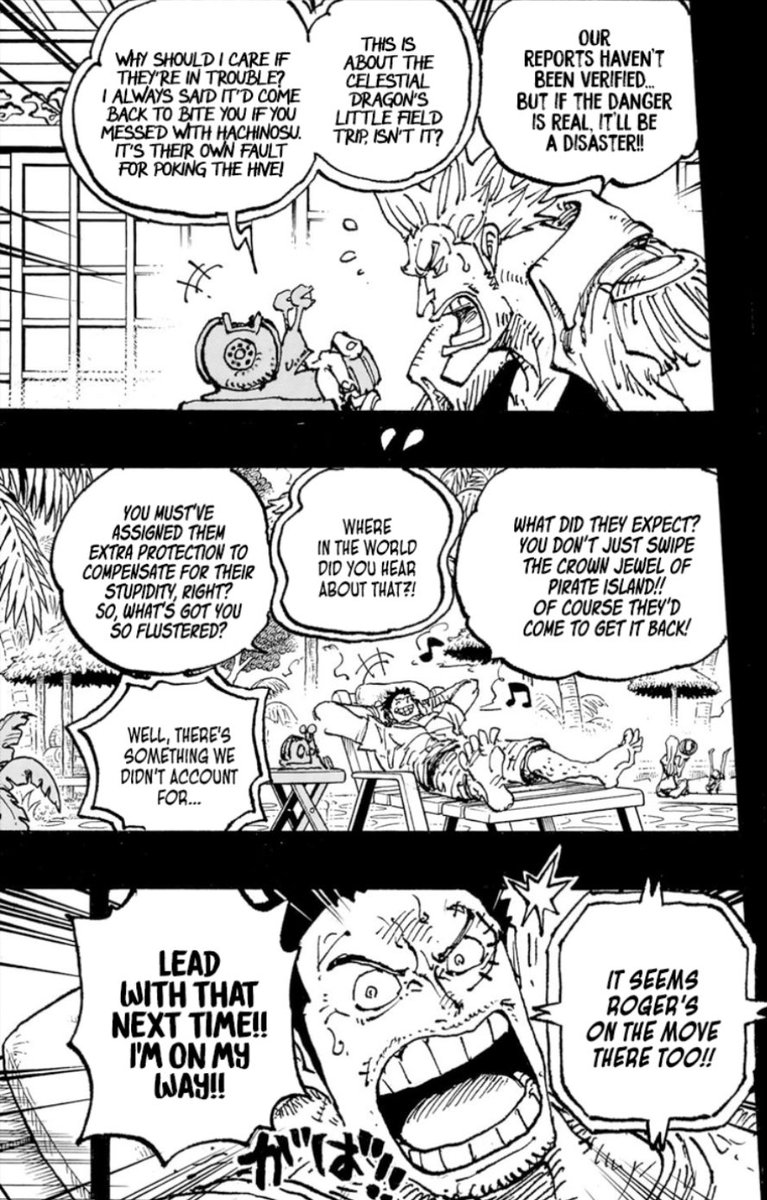 ChristofferOlai's tweet photo. @3SkullJoe Shakky was most definitely one of the primary reason for Rocks’s involvement. Not all the rocks pirates were after her of course, big mom and john being examples, but Rocks and Whitebeard were more than likely going for Shakky.
Roger probably also came because of her. https://t.co/3UfzGmcfbc