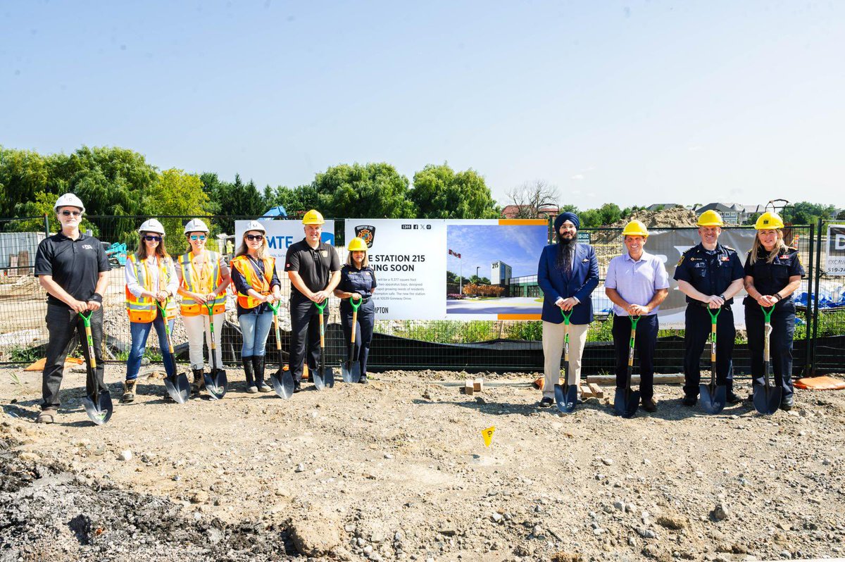The <a href="/CityBrampton/">City of Brampton</a> has broken ground on Fire Station 215, a state-of-the-art and environmentally sustainable facility set to transform emergency response in #Brampton. 🚒⚡  

At 11,377 sq. ft., this two-bay station is the City’s first all-electric fire station and will feature