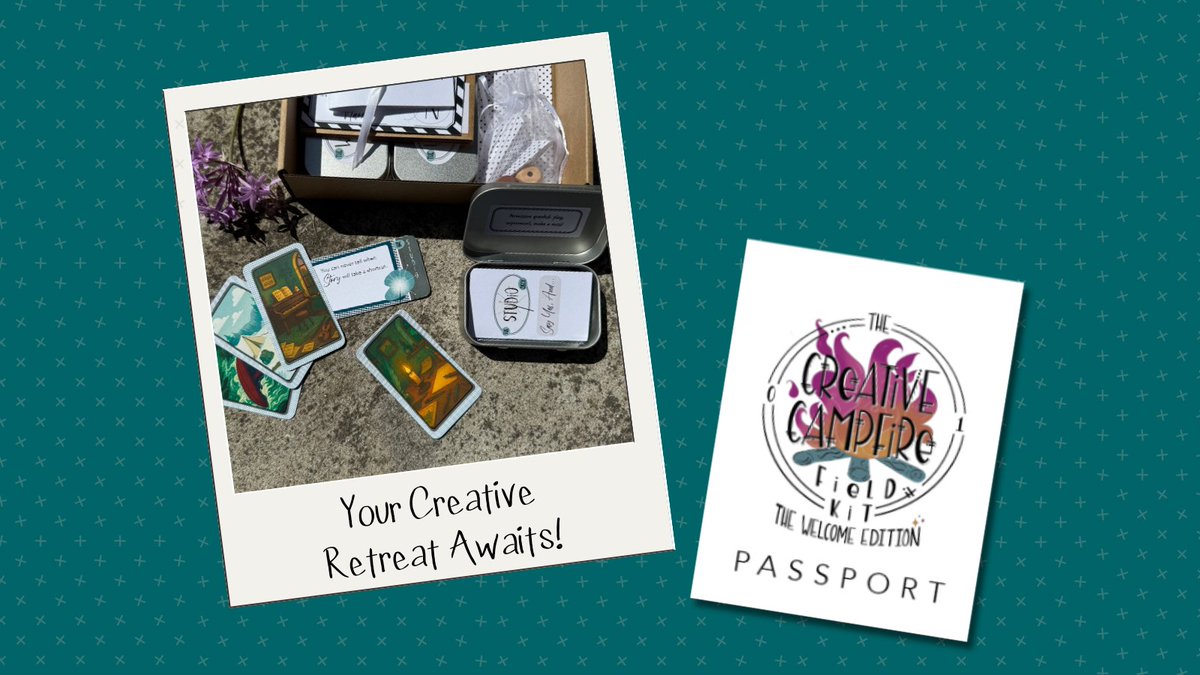 Spark your creativity with the Creative Campfire Field Kit. The physical kit ships with cards, treasures, and
sensory delights; the digital kit is ready to open right
away.

Reserve yours: naomikinsman.com/creative-campf…