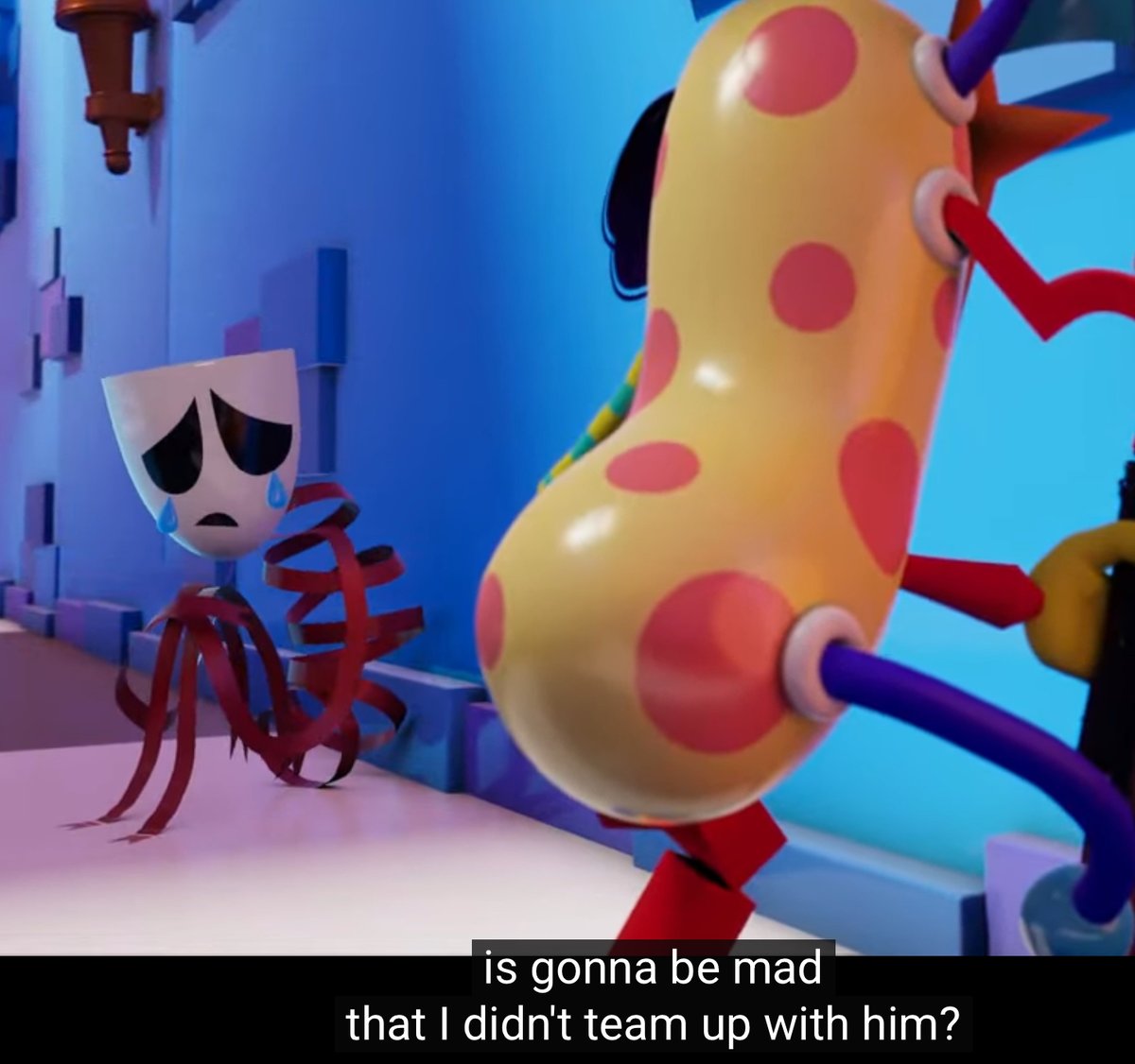 jarzyjizzy's tweet image. THE WAY SHES GENUINELY SCARED OF HIM OH MY GOD GANGLE. 

#tadc #TheAmazingDigitalCircus