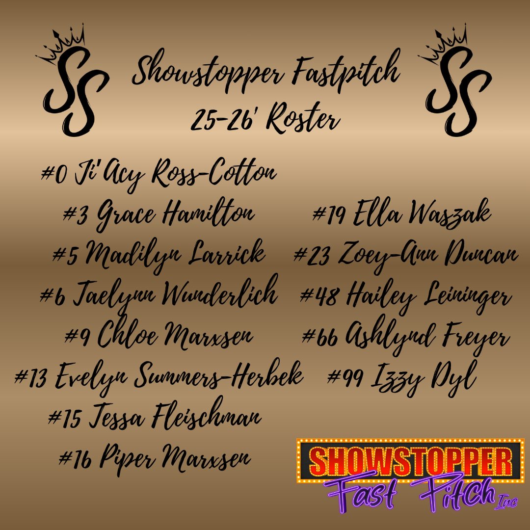 Showstopper Fastpitch tweet media