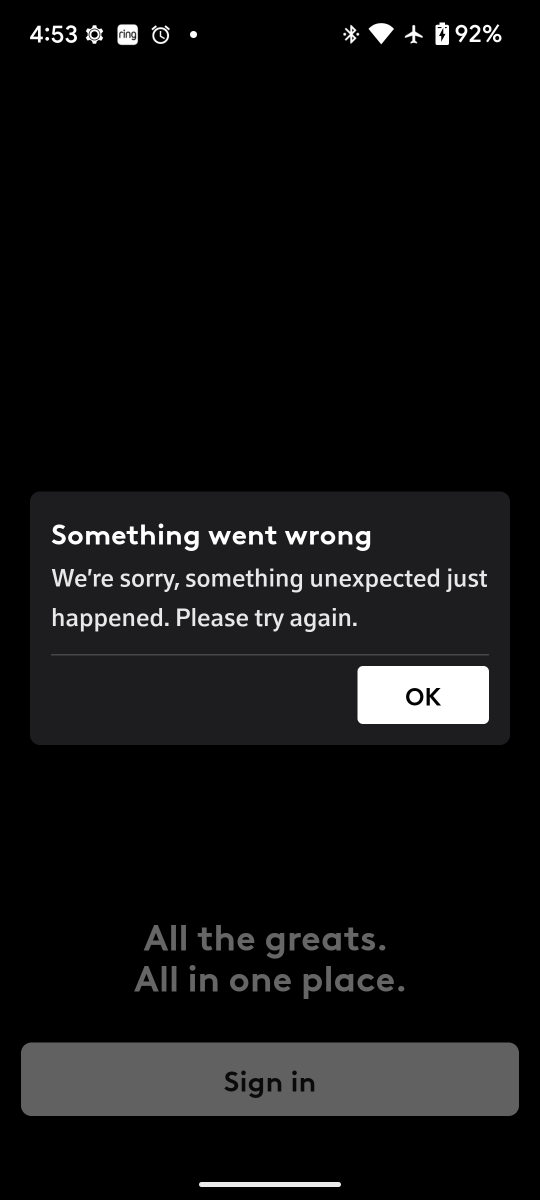 waronlye's tweet photo. @Rogers Forcing a new streaming app that fails authentication is AMATEUR HOUR! You should support your legacy apps until your new products are properly tested. TRUST is compromised https://t.co/HHss32P61P