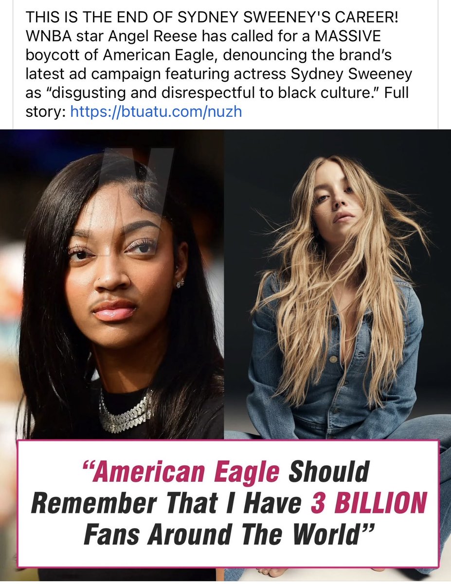 This is what someone who thinks they have more power than they actually have looks like.
Reese actually thinking she has any control over Sweeney's career is not only comical but delusional.